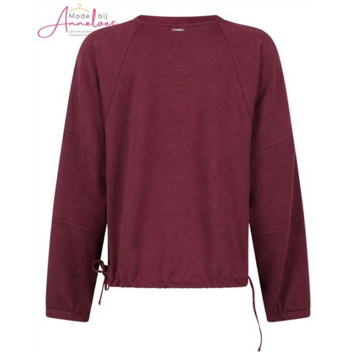 ZOSO Sweater tekst 3D Vivian Bordeaux